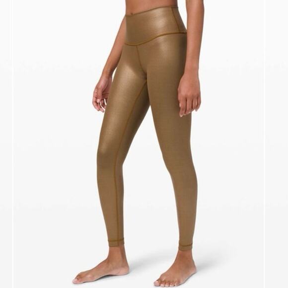 Lululemon Wunder Under High-Rise Tight Matte Copper Foil Size 4